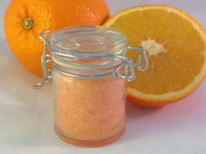 Exfoliante corporal de miel y naranja