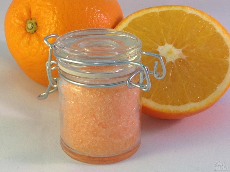 Exfoliante corporal de miel y naranja